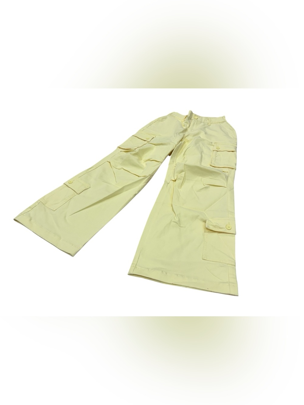wild fable Wide Leg Cargo Pants in Pale Yellow